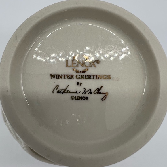 Lenox Porcelain Holiday Wax Tart Burner / Oil Warmer - Picture 4 of 7